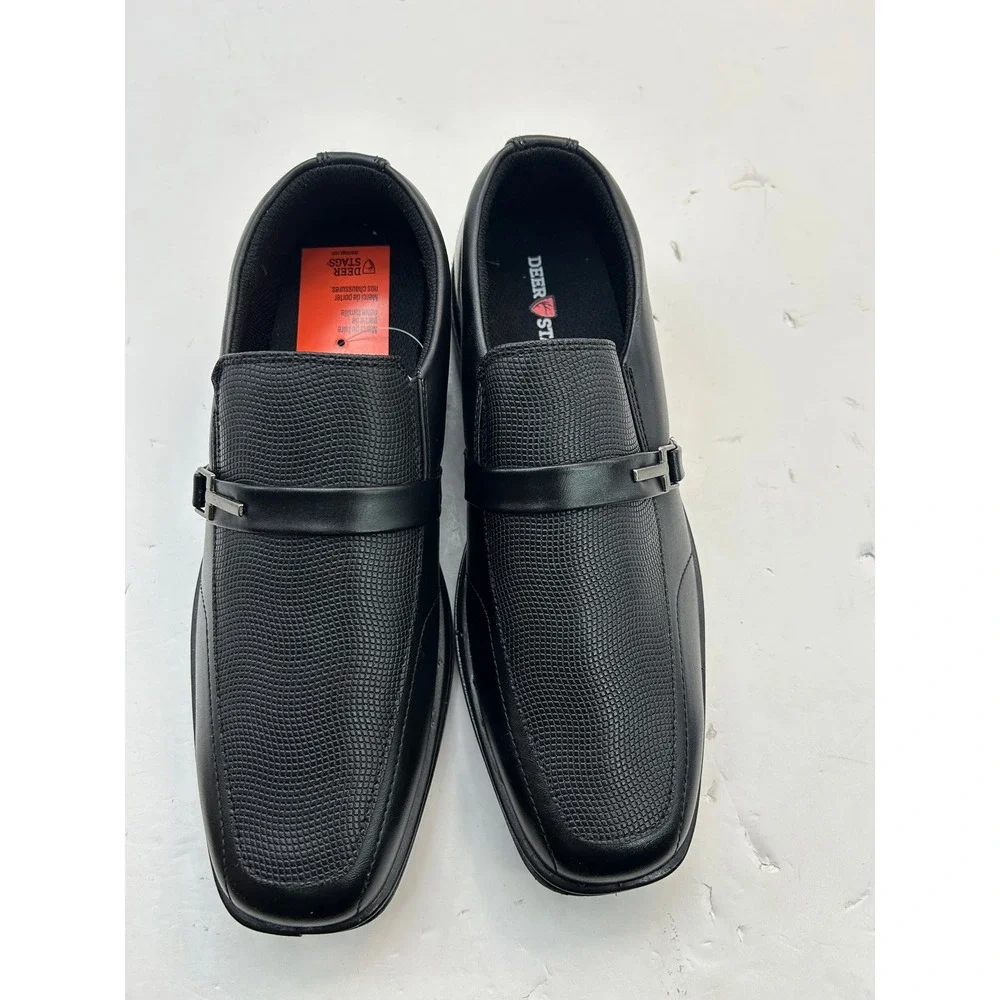 Deer Stags Bold Loafers Mens 6.5 Black